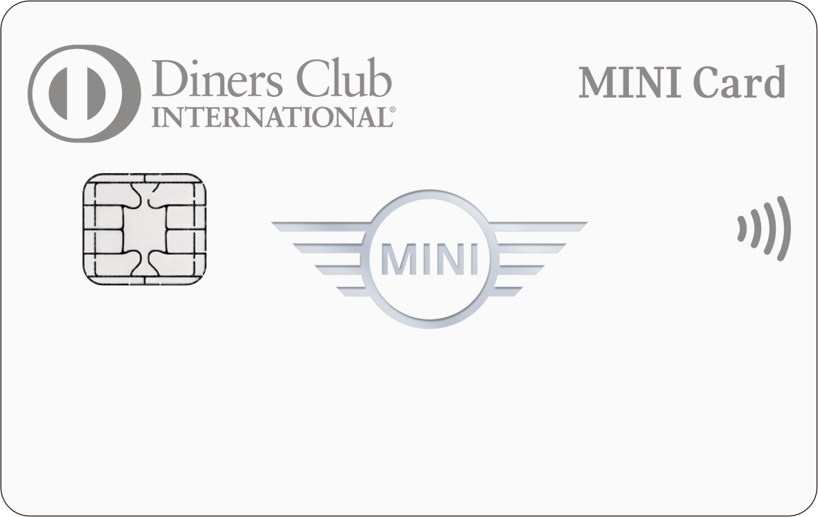 お化粧版使用推奨_DinersClub_MINICard_青系シルバー_光抑え目_エンボス濃いめ